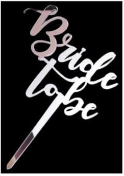 cake Topper, Bride to Be, Torte, Muffin, Kuchen, Braut deko, 3 Farben, Rosé, Gold, Silber, cupcake-Topper, JGA, Junggesellinnenabschied Dekoration, Hochzeit, Hochzeitstorte, Partydekoration (Silber)