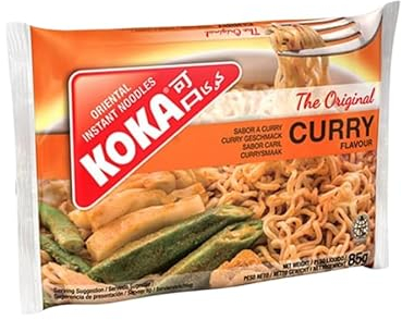 Instant Noodle Bundle Pack with Koka The Original Curry Flavour Oriental Instant Noodles (30 x 85g) - 1 Pack | Suitable For Vegetarians | Full Case: (30 x 85g Each).