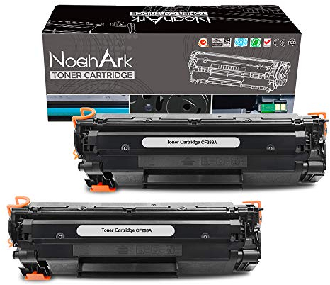 NoahArk Kompatible CF283A 83A Tonerkartuschen Ersatz für HP Laserjet Pro M201dw M201n M202dw M202n MFP M125a M125nw M125rnw M126a M127fn M127fw M128fn M128fw M225dn M225dw Drucker (2 Schwarz)