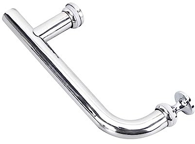CZWWSPGT Edelstahl-Glastür-Push-Pull-Griff, Haltegriffknopf für Badezimmerglastüren, Handtuchhalter, Duschtürgriff aus Edelstahl und Metall, Push-Pull-Türgriff-Sets für Schiebetüren