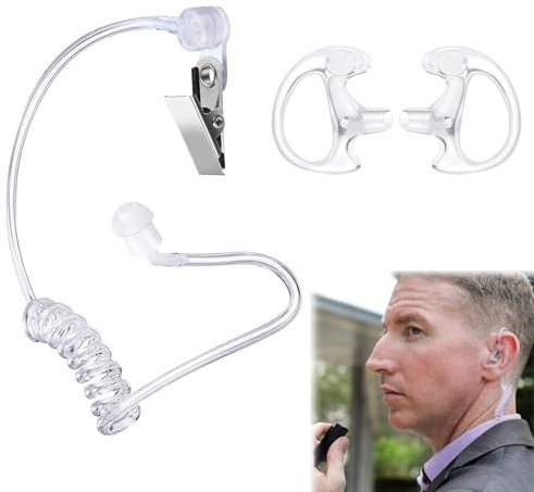 Ohrhörer Schallschlauch, Ersatz Schallschlauch, Security Schallschlauch Ohrhörer, Transparent Schallschlauch, Luftkanal für Kopfhörer, Security Headset, Schallschlauch Funkgerät, Schallschlauch