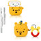 Folaxshoo Kompatibel mit AirPods 4 Csae Cute 3D Cartoon Funny Slim Cover mit Reiniger Kit (Winnie)