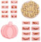 10 Pcs Pumpkin Cookie Cutter, 3D Pressable Pastry Biscuit Cutters Set, for Cookies and Biscuits, Reusable Baking Tool for Party Treats and Baking (Pink)