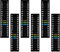 6 Stück Aquarium Thermometer Aufkleber Adhäsive Fischbecken-Temperatur Sticker, Messbereich 16-50 °C Thermometer Streifen für Innenanwendungen, Wasser Temperatur Sticker Digital Dual Scale