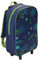 OHS Kids Backpack with Wheels Gaming Print Trolley Waterproof Multi-Functional Design Lightweight Boys Backpack for School Holidays Trips, Navy-40x25x20cm