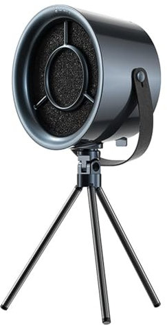 FHRKA Portable Cooker Hood, Desktop Range Hood with 3 Speed Exhaust Fan, Strong Suction Low Noise Mini Cooker Hood (Black)