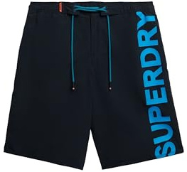 Superdry Herren Klassische 48-cm-Boardshorts mit Logo