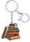 NEWEI Porte-clés vintage en acrylique pour les amateurs de livres, cadeaux pour femmes et filles, rat de bibliothèque, clés de voiture, portefeuille, accessoires, Multicolore, M