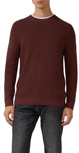 s.Oliver Strickpullover mit Crew Neck und Strukturmuster
