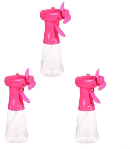 Tragbarer Wassernebel-Sprühventilator, batteriebetriebener Ventilator mit Wassersprühflasche, 500 ml Fassungsvermögen, persönliches Kühlgerät für drinnen und draußen, Reisen, Sommer, sportliche