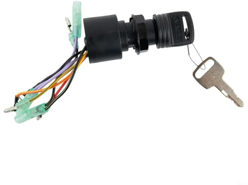 Interruptor de llave de encendido de 3 posiciones para motores de barco Mercury, compatible con motor fuera de borda, modelo 8717009A5 con 2 llaves