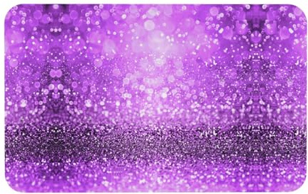 WXWJSHMGC Kieselgur Matte mit glitzerndem Glitzer-Druck, rutschfest, sofort trocknend, umweltfreundlich, Kieselgur Badematte, 50 x 80 cm