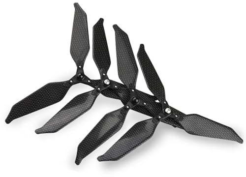 4 Stück faltbare Kohlefaserpropeller mit geräuscharmem Rotorblatt, kompatibel DJI Phantom 3 Advanced/Professional/Standard-Drohne