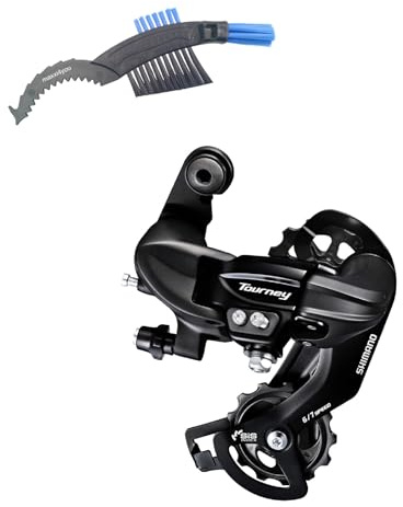 maxxi4you Shimano Tourney RD-TY300D Schaltwerk 6/7-fach SGS Direktmontage ohne Halter inkl Fahrrad Kettenbürste
