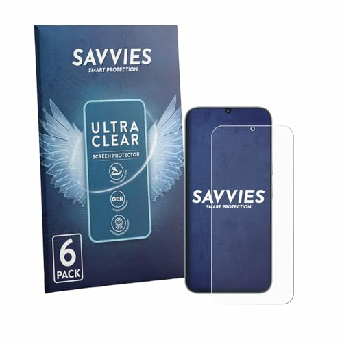 Savvies 6 Stück Schutzfolie für realme Narzo 100 Lite 5G Displayschutz-Folie Ultra-Transparent