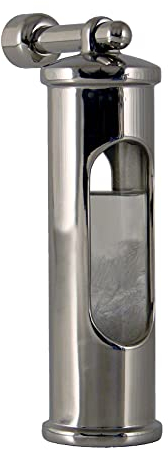 E.S. Soerensen Tempesta Barometro di vetro, in acciaio inox lucidato, Silver (from stainless steel), Modern, con montaggio a parete