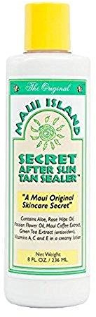 Maui Island Secret After Sun Tan Sealer, Moisturizing Body Lotion, Tan Extender 8 Oz.