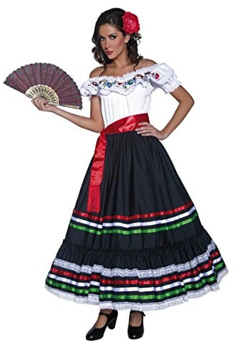 Authentic Western Sexy Senorita Costume (S)