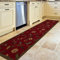 Ottomanson Ottohome-Kollektion Teppichläufer mit Gummirückseite und modernem Blätter-Design, 57 cm x 210 cm, Rot