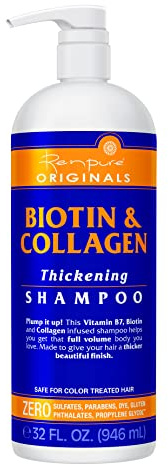 Renpure Biotin and Collagen Shampoo, 32 Ounce by Renpure