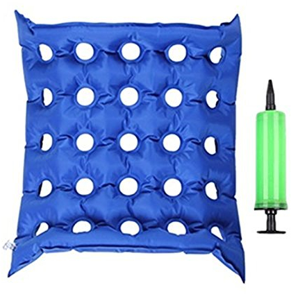 JIAHAO FDA Medical Rollstuhl-Luftkissen, aufblasbare Sitz-Matratze, Anti-Hüft-Dekubitus, verhindert Dekubitus, 43,2 x 43,2 cm Jiahao