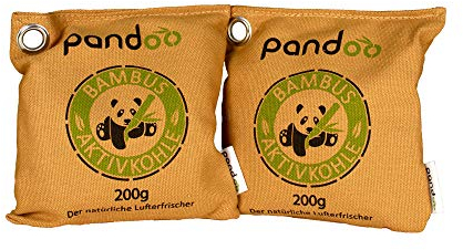 deodorante naturale a base di carbone attivo di bambù | 100% biodegradabile | 2 anni utilizzabili | senza chimica | assorbe gli odori e l'umidità | 2 x 200g