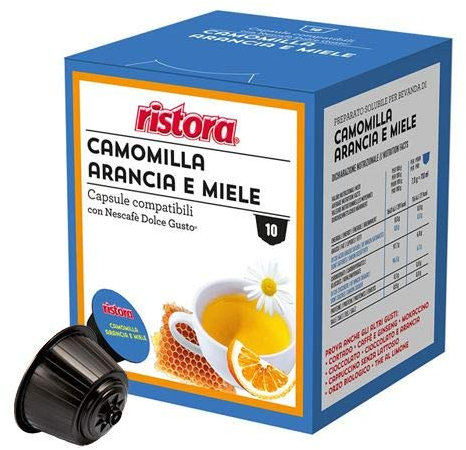 Dosettes capsules Dolce Gusto, Restaura, Camomille, orange et miel (10)
