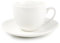 Espresso Cup (130 ml) and Saucer (12.5 cm) Made of Porcelain Fine Bone China Set of 6