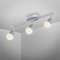 B.K.Licht - Deckenlampe schwenkbar, warmweiße Lichtfarbe, GU10 Fassung, LED Deckenleuchte, Lampe, Wohnzimmerlampe, Schlafzimmerlampe, Küchenlampe, Deckenstrahler, 38,5x10 cm, Titanfarbig