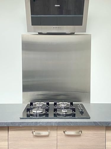 Fond de hotte/Crédence inox brossé- 8 tailles - Hauteur 60 cm x (Longueur 90 cm)