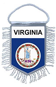 Akachafactory Wimpel mini Flagge Fahne flaggen miniflagge usa Virginia