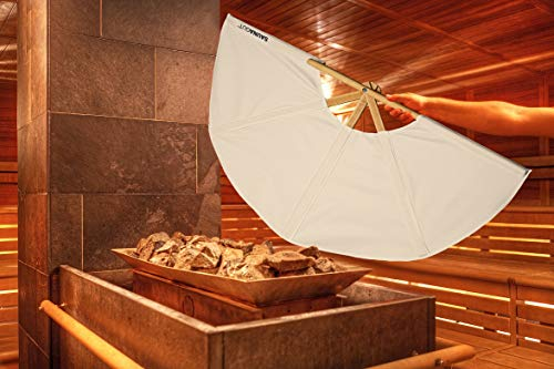 SAUNAGUT® Aufgussfächer (Mini/KLEIN, Weiß)