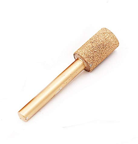 Vogueing Tool 6MM Tige Marbre Meulage Bord Fraise Brasé Diamant Rotary Fraise Peeling Outil pour Jade Pierre Béton Céramique Tête plate 18MM-100#