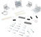 sparefixd Cupboard Door Mounting Built in Integration Kit to Fit AEG Dishwasher