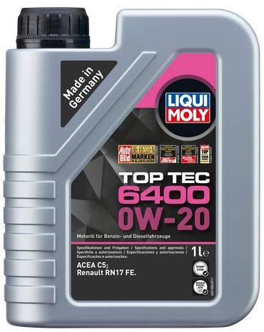 LIQUI MOLY Top Tec 6400 0W-20 | 1 L | Synthesetechnologie Motoröl | Art.-Nr.: 21584