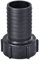 sourcing map ABS Schlauchtülle Fitting Kupplung 50mm Barb x G2 Innengewinde Rohradapter Schwarz