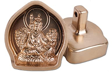Gandhanra Tibetische TSA TSA Form,Mini Buddha Form,Buddha Schablone,Kupferform für die Herstellung von Ton Buddha Statue,Buddhismus Ritual,Guru Rinpoche,kostbarer Guru