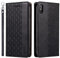 LOLFZ Case for iPhone XS Max, Leather Flip Wallet Case Card Slots Kickstand Wrist Strap Protective Magnetic Phone Case Cover for Apple iPhone XS Max - Black