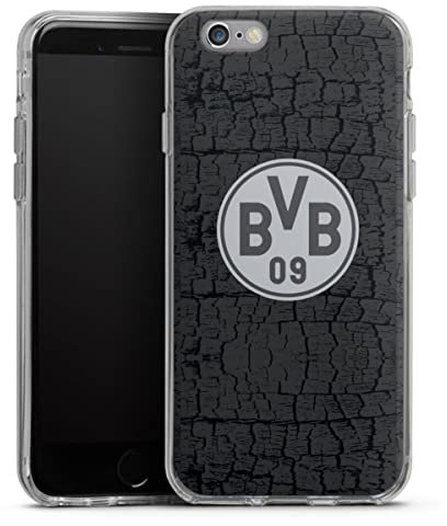 Silikon Hülle kompatibel mit Apple iPhone 6s Case transparent Handyhülle BVB Borussia Dortmund Trikot