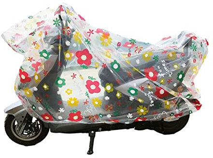Motorrad Regenschutz, wasserdichte Motorradabdeckung für den Außen, Motorrad Abdeckplane Motorradgarage Universal für Motorräder, Elektroräder, Motorroller, Moped