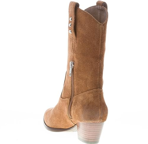 ASH Donna Stivale texano Hooper in camoscio Marrone. Tacco 5 cm Color Marrone Size 37