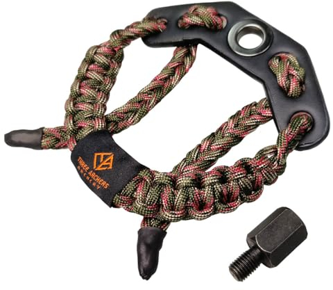 THREE ARCHERS Sangle de poignet réglable pour tir à l'arc - Stabilisateur d'arc et dragonne - Accessoire de chasse et cible