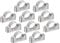 sourcing map 10 Stück Rohrhalterung Rohrhalter Klammer für 1-1/4 (32mm) Rohr Wandmontage Deckenmontage Starre Rohrschellen für Metall PVC Rohr Tube