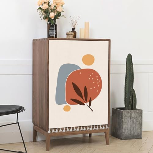 Chaoyilian Schranktür Vorhang,Schrankvorhänge für Küche,Schrank Schatten Vorhang,Kleiderschrank Sichtschutz Vorhang,Sonnenschutz,Sichtschutz,Einfach,für Schuhschränke,Schränke,Bücherregale