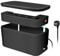 LogiLink LPS282U - Kabelbox mit 5-Fach-Steckdosenleiste inkl. 3X USB, Farbe: Schwarz