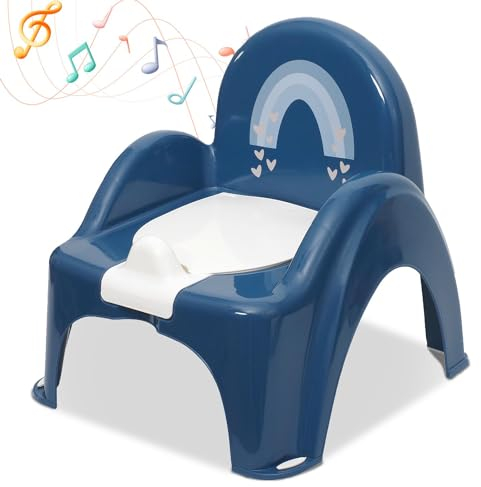 Babykajo Töpfchen mit Musik und herausnehmbarem Topf. Kinder Töpfchen mit Anti-Rutsch Beschichtung - Baby Töpfchen mit Griff zum einfachen Ausleeren! Perfekt für das Töpfchentraining!