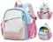kibachev Kinderrucksack Mit Brustgurt Mädchen, Kindergarten Rucksack 8/10l, Kinder schulrucksack 2-3 Jahre, Kita Rucksack, Rucksack Kleinkind Rosafarbenes Blau