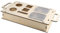 Marran Coucharmtisch mit Clip-on Sofa Armlehne Tablett mit 2 Edelstahlschalen, tragbarer -Snack mit Getränkehaltern, einfach zu bedienen, C