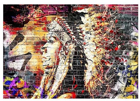 KunstLoft Tapete 'Urban Indian' 100x70cm Fototapete modern