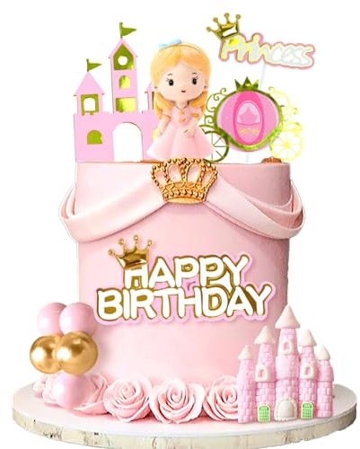 Prinzessin Tortendeko Prinzessinnen Tortendeko Mädchen Kuchen Dekoration Baby Shower für Mädchen Dusche Kuchen Dekoration Geburtstag Party Dekorationen